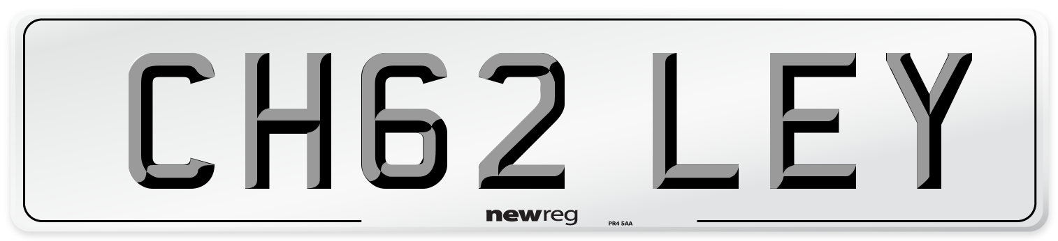 CH62 LEY Number Plate from New Reg
